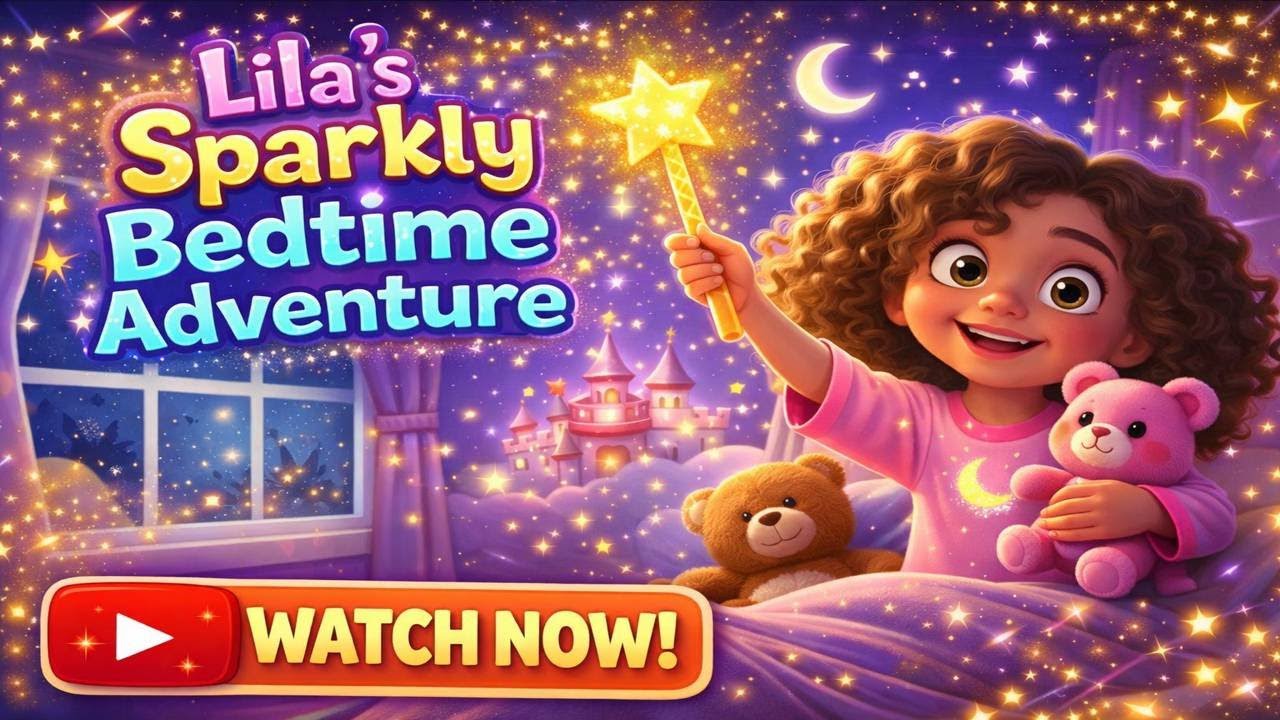 Lila's Sparkly Bedtime Adventure – A Fun Story and Song for Kids! 🌟🛏️
