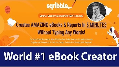 Sqribble | Worlds #1 eBook Creator | Create AMAZING eBooks in 5 MINUTES Without Typing Any Words