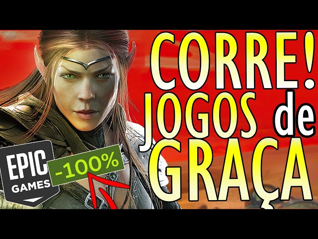 CORRE!! NOVOS JOGOS de GRAÇA PARA RESGATE GRÁTIS e PERMANENTE na EPIC  GAMES! JOGOS GRÁTIS para PC 