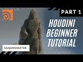 Houdini beginner tutorial sandmonster  part 1
