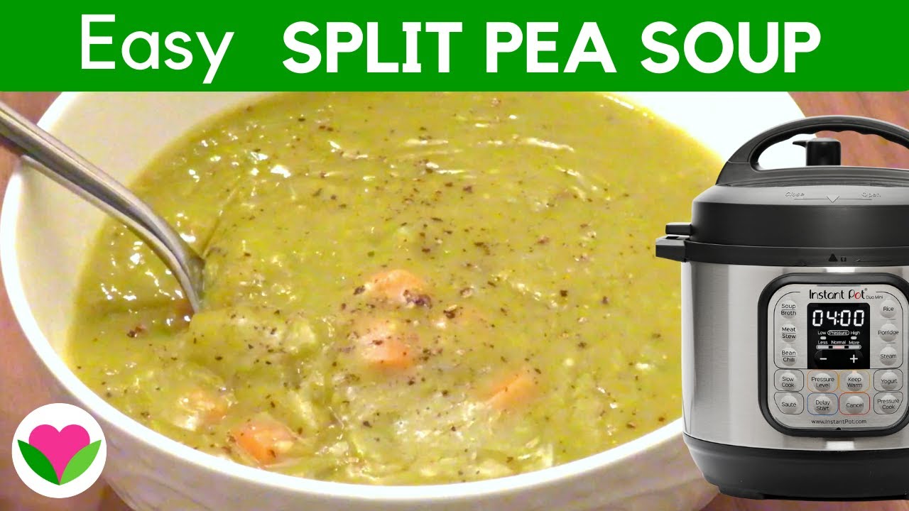 Instant Pot Split Pea Soup - easy vegan recipe! 