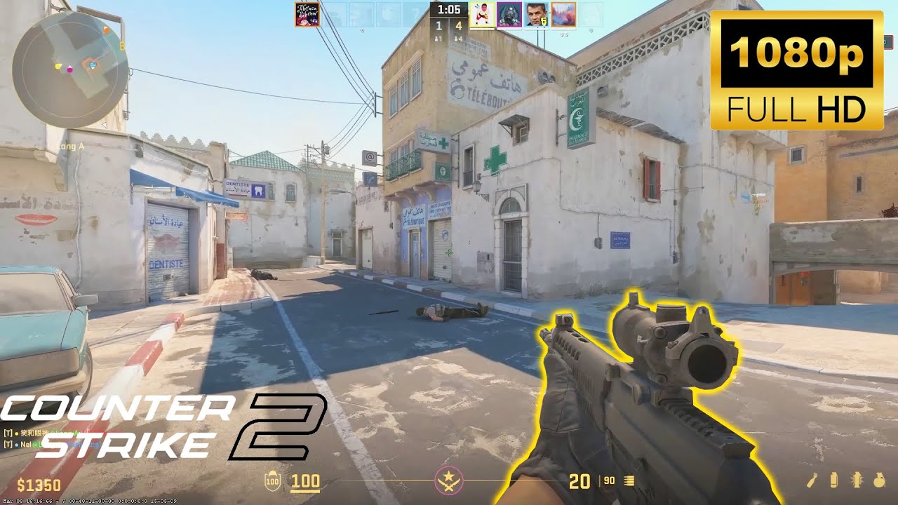 Counter Strike 2 Gameplay Dust II (No Commentary) - YouTube