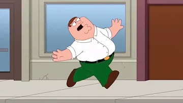 Peter Griffin walking while a bass boosted Pon Mi remix plays