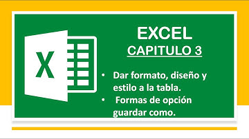 Dar Formato, Estilo y Diseño a la Tabla y la Opción Guardar Como en Excel