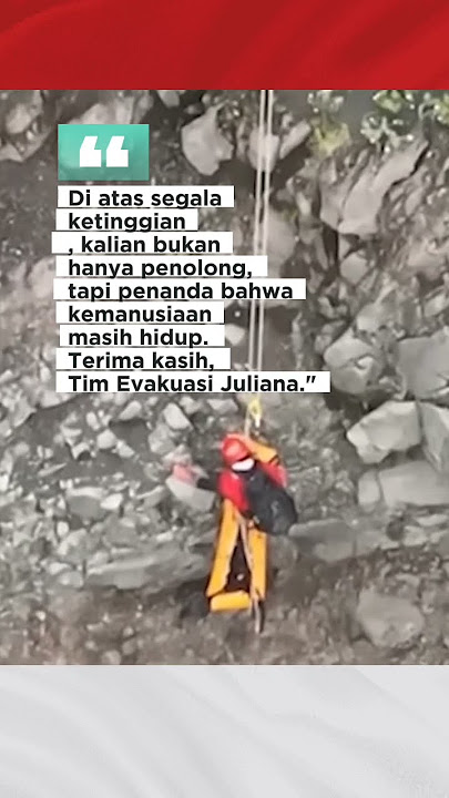 proses evakuasi juliana #shortvideo #rinjani #agam