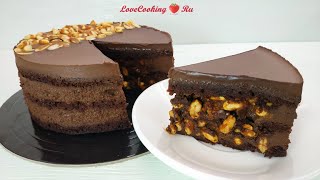 Торт "Сникерс" без молока и яиц | Можно в пост | Vegan Cake Snickers | LoveCookingRu