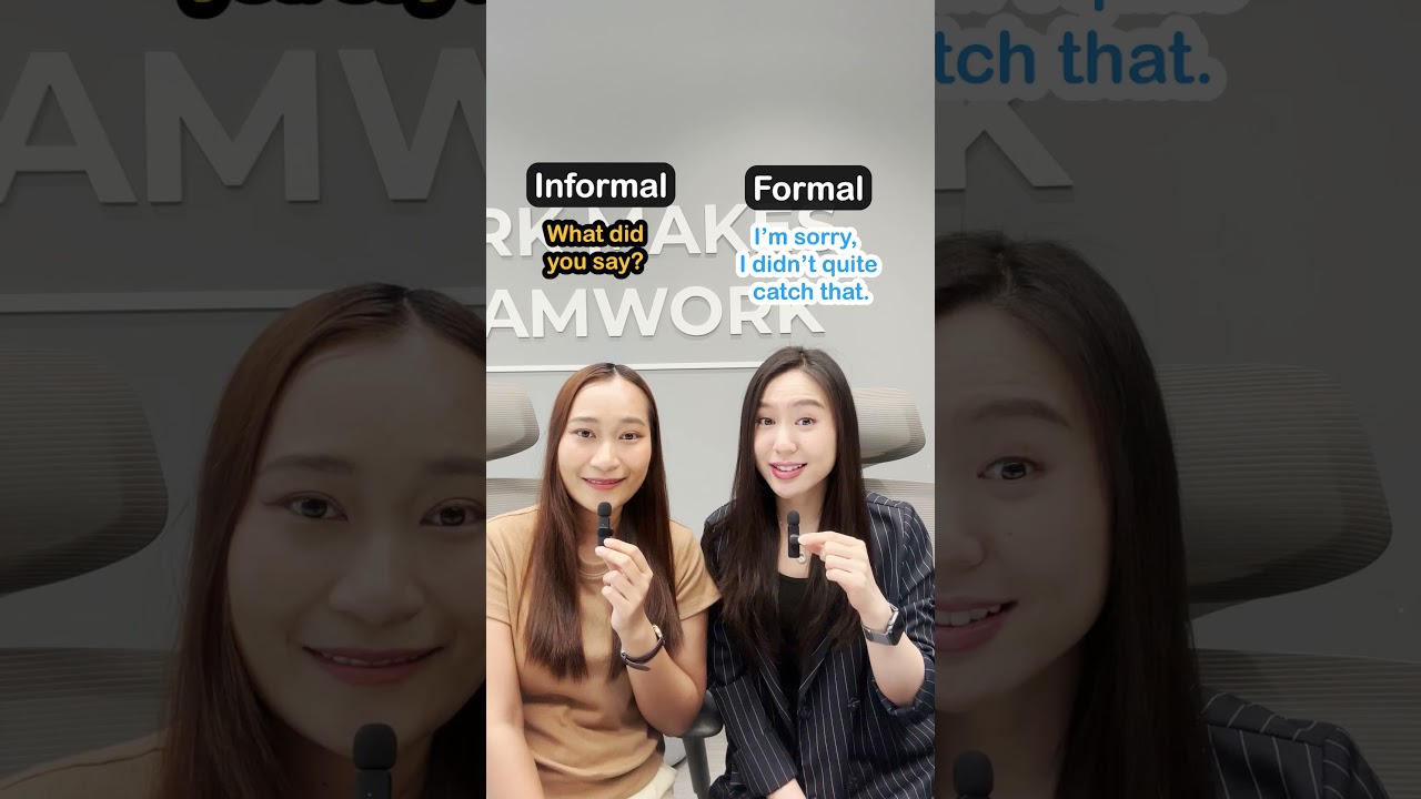 ปรับคำพูดให้ดูโปรขึ้นแบบนี้เลย | Informal VS Formal English