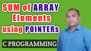 Calculate SUM of elements in ARRAY in C using POINTERs
