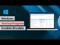 how to disable startup programs on windows 11