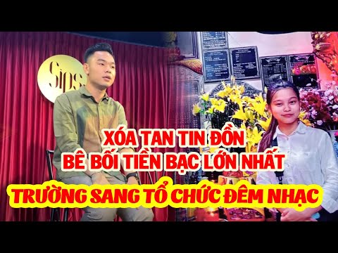 Video Trường Sang tổ chức một đêm nhạc đặc biệt, âm thầm... - youtube