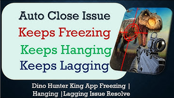 How to Fix Dino Hunter King Auto Close | Keeps Hanging | Freezing | Lagging Issue Solve in Android