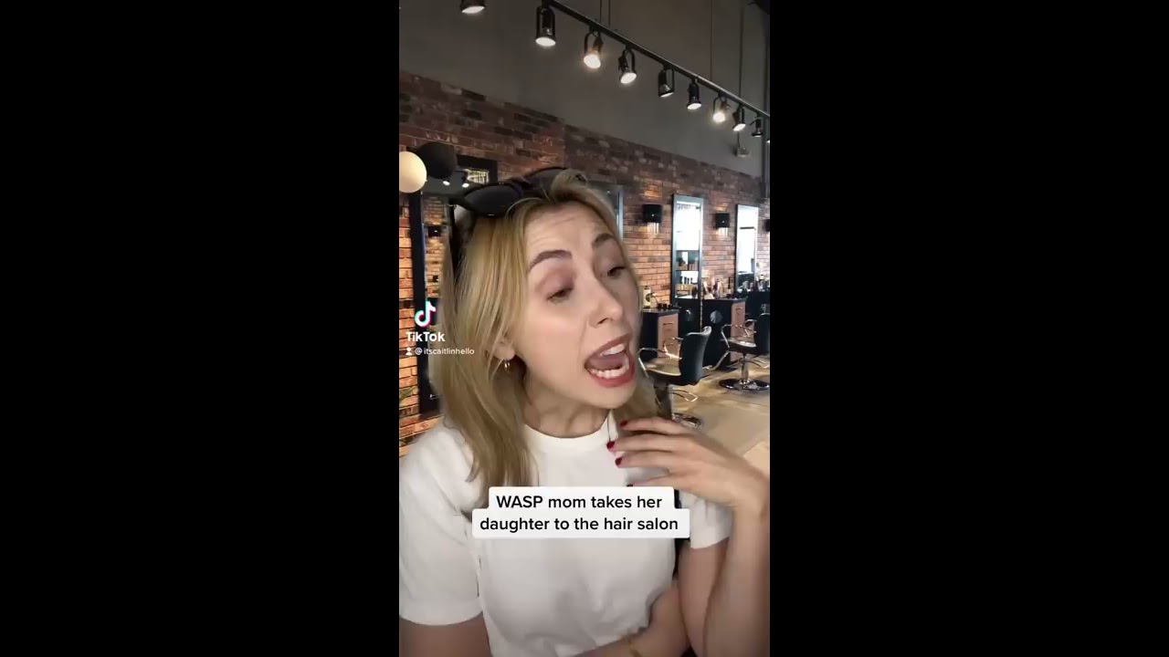 WASP Mom Takes Her Daughter To The Hair Salon