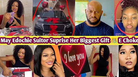 Yul Edochie In Tēãrs As May Edochie Receive Biggest Gift 4rm Suitor As Pre-Birthday Hide E-Chock