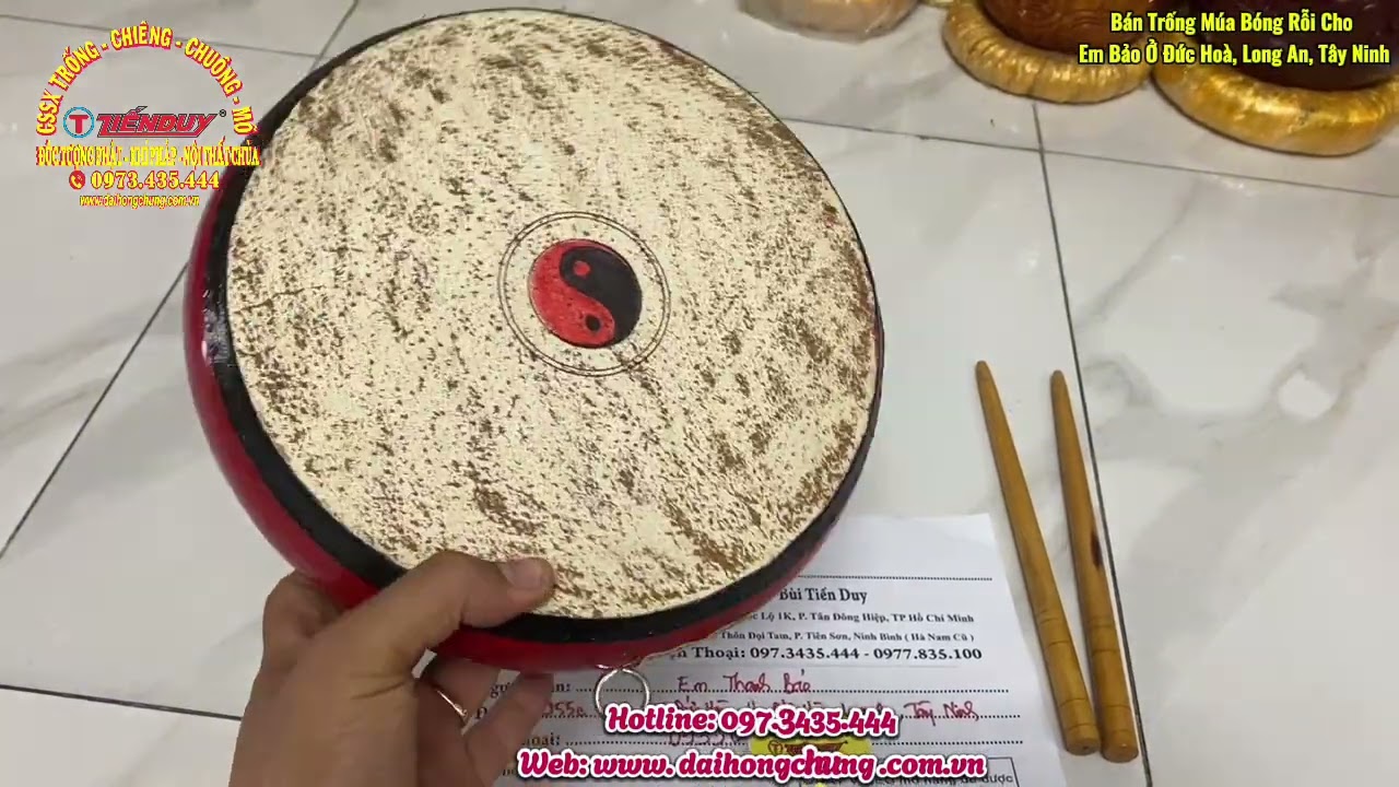 CƠ SỞ TIẾN DUY SẢN XUẤT BÁN TRỐNG BÓNG MÚA RỖI CHO BẢO Ở LONG AN TÂY NINH 0973435444