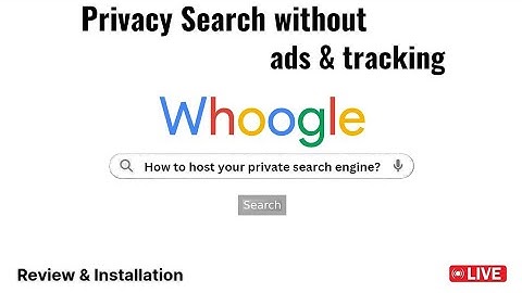 Host your own private search engine