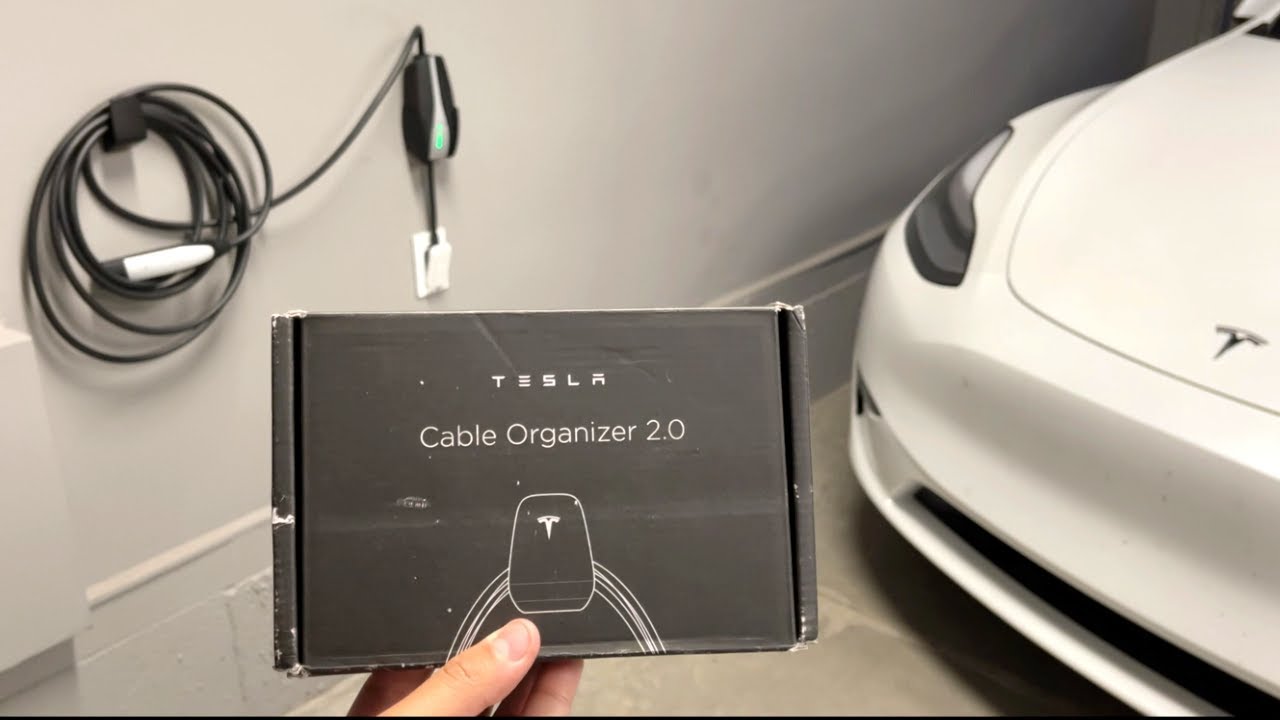 Tesla Mobile Connector Charging - Tesla Cable Organizer! 