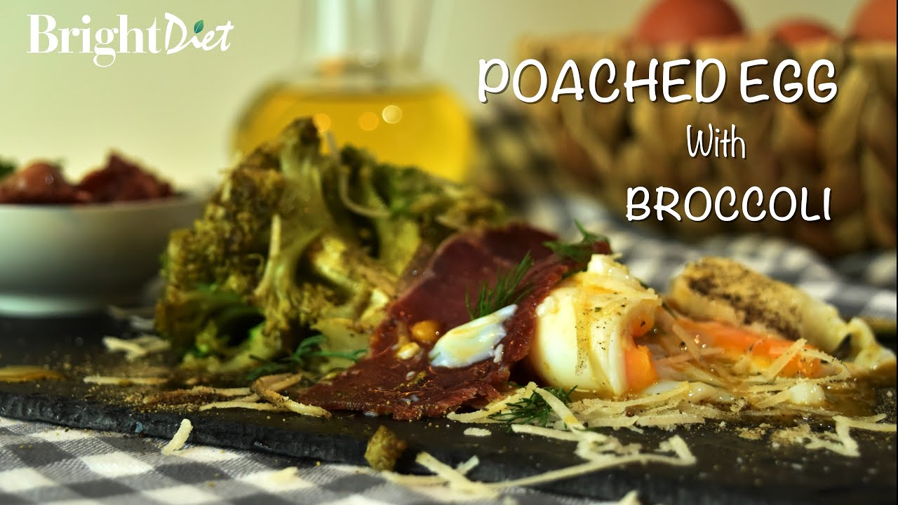Keto Poached Egg with Broccoli Bright Diet YouTube
