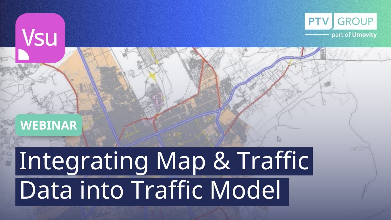 Traffic Map Model Integrating Map & Traffic Data into Traffic Model | PTV Visum | Webinar ...
