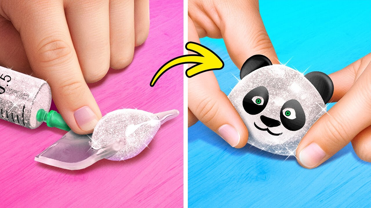 DIY Nano Tape Bubble Fidget Toy 🎨 🐼 Cool Crafts And Amazing Hacks For Your Kids