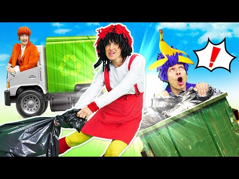 Игры для детей в мусоровоз и песенка про мусор. Мультики и детские песенки Капуки Кануки