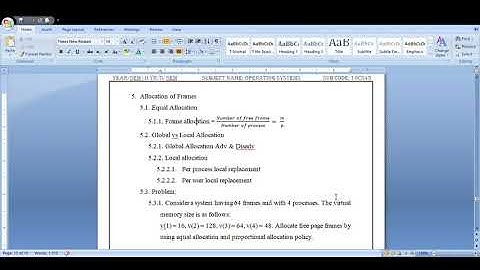 Module 4 Chapter 1   Virtual Memory Management Allocation of Frame
