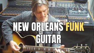 New Orleans Funk Guitar -Basic Moves You Can Use! #funk #funkguitar #rhythmguitar
