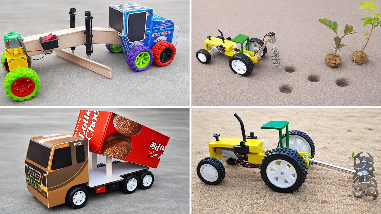 Удивительные мини-тракторы и умные сельскохозяйственные роботы, сделанные своими руками 🤖🚜 | Креа...