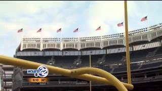 WSBT Pinstripe Bowl coverage from NYC screenshot 5