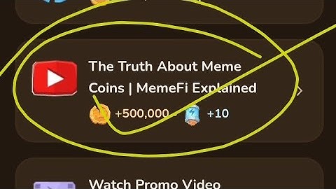 The truth About Meme Coins Memefi Video Code