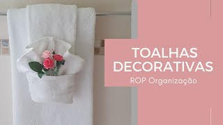 Como deixar seu banheiro todo charmoso com toalhas decorativas