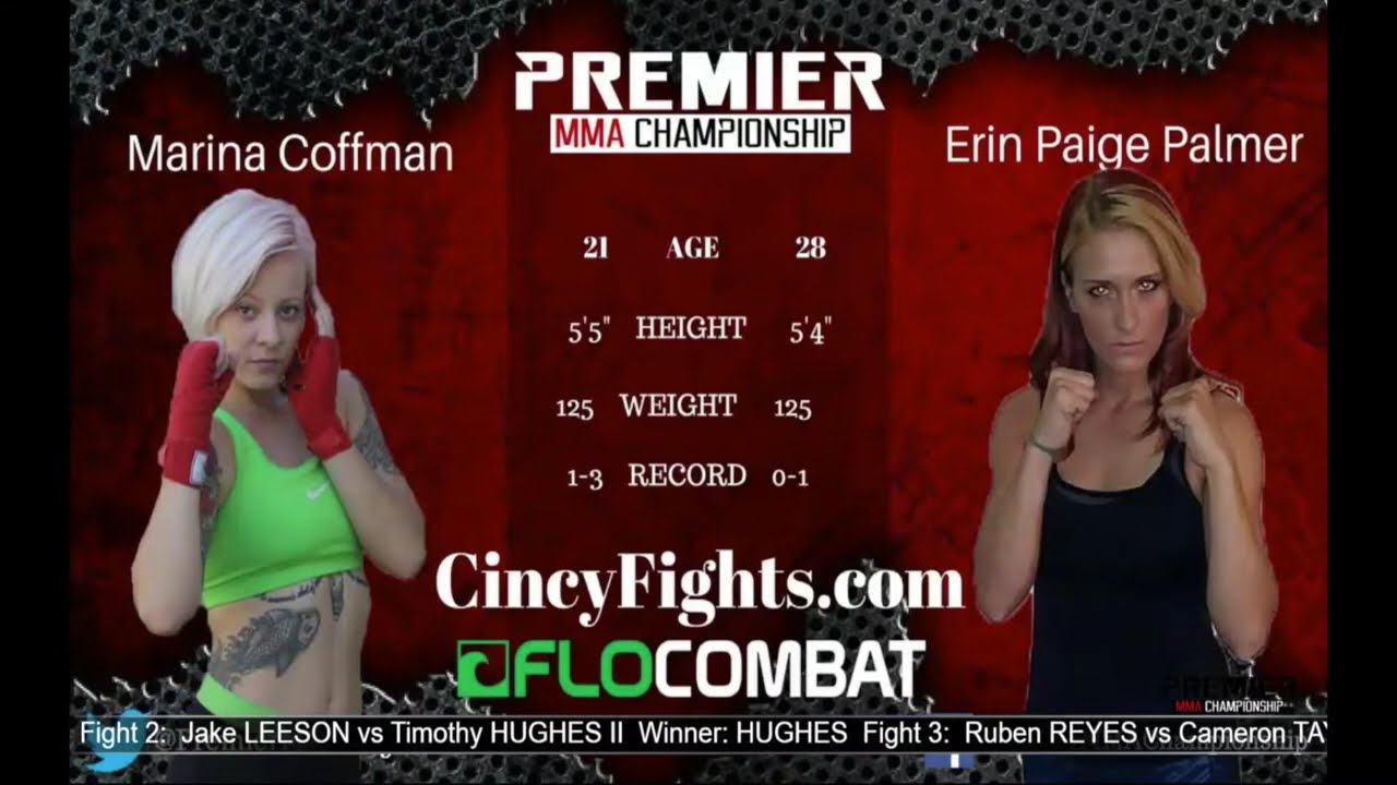 Premier MMA Championship 5 Marina Coffman vs Erin Paige Palmer YouTube