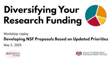 Developing NSF Proposals Based on Updated Priorities