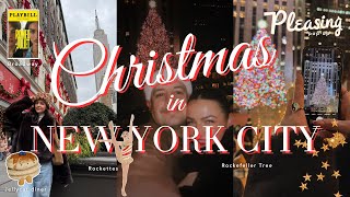 it's Christmas time in NEW YORK CITY🎄🚕🎅🏼 Rockettes, Rockefeller tree, Pleasing pop-up & MORE