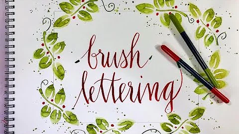 Coffee, Art and Brush Lettering in the Morning Live