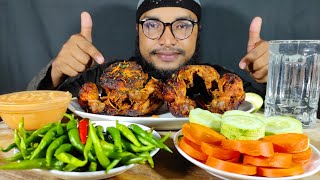 2 Full grilled Chicken Eating Challenge | Whole Roasted Chicken Mukbang | full chicken eating videos