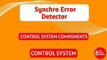 Synchro Control Transformer | Shri Ananta Tutorials - Technical