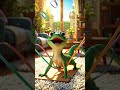 Gecko attempts yoga, ends up in a tangled web of rubber bands
