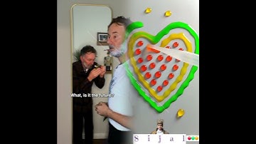 i bought a mirror that reflects ONE YEAR into the future #loop 😍