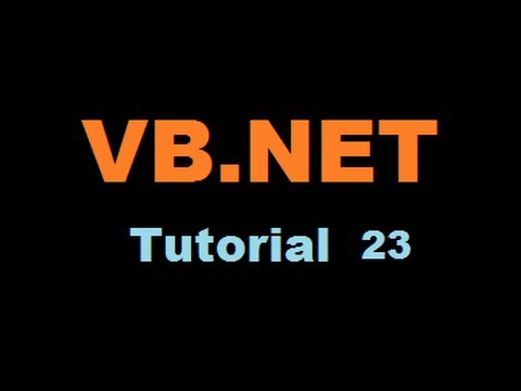 VB.NET Tutorial 23 : Open Text File in Rich Text Box in VB.NET