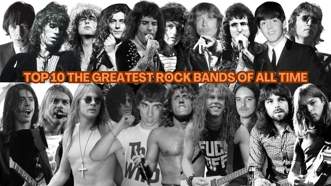 Top 10 Greatest Rock Bands of All Time - YouTube