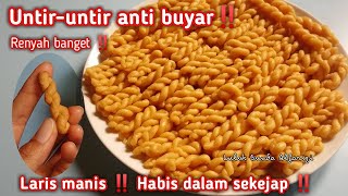 Resep Untir-untir RENYAH MANIS GURIH ANTI BUYAR ‼️KUE JADUL ENAKNYA SEPANJANG MASA‼️