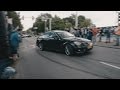 Huge Burnouts!! Mercedes C63 AMG Gang leaving Cars & Coffee Dordrecht