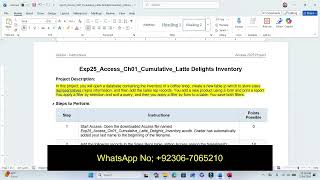 Exp25_Access_Ch01_CapAssessment - Latte Delights Inventory 1.0 | Access Chapter 1 Capstone/exp19