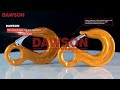 DAWSON DS013 G80 Eye Sling Hook with Cast Latch with TUV CE Certificate