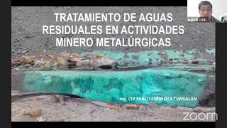 Curso gratuito: Tratamiento de aguas residuales en actividades minero metalúrgicas.  Día 1