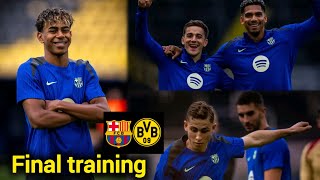 Final training at BORUSSIA DORTMUND stadium before match begin