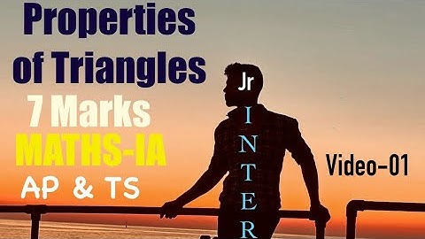 𝐏𝐫𝐨𝐩𝐞𝐫𝐭𝐢𝐞𝐬 𝐨𝐟 𝐭𝐫𝐢𝐚𝐧𝐠𝐥𝐞𝐬 𝐌𝐚𝐭𝐡𝐬-𝟏𝐀 𝟕𝐌𝐚𝐫𝐤𝐬 𝐐𝐮𝐞𝐬𝐭𝐢𝐨𝐧𝐬 𝐟𝐨 𝐫 𝐟𝐢𝐫𝐬𝐭 𝐲𝐞𝐚𝐫 𝐢𝐧𝐭𝐞𝐫 𝐬𝐭𝐮𝐝𝐞𝐧𝐭𝐬 𝐨𝐟 𝐚𝐧𝐝 𝐓𝐒