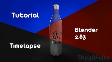 BLENDER 2.83 Product Modelling Bottle - Tutorial + Timelapse
