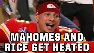 Mahomes and Rice scream at each other and then win the Super Bowl, a breakdown