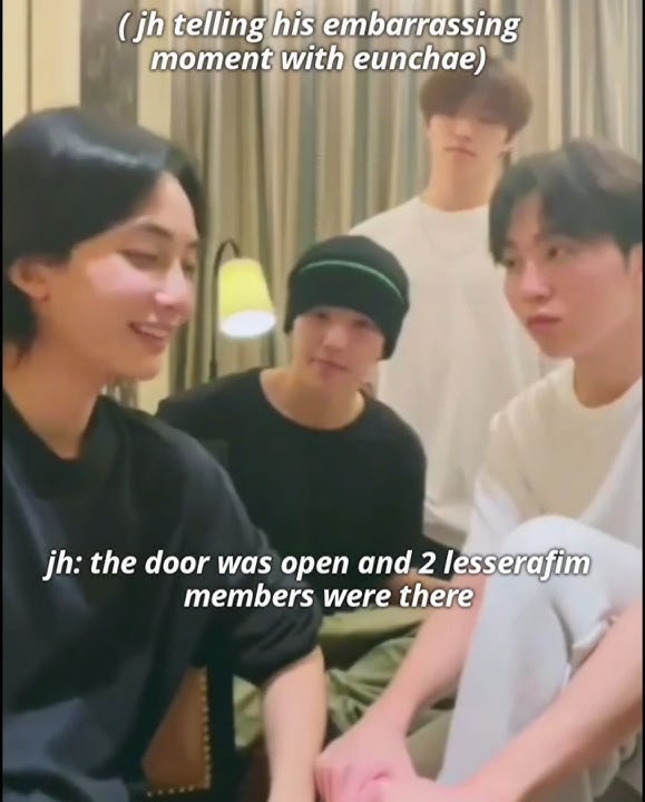 jeonghan embarrassing moment with eunchae of lesserafim 🤣🤣#seventeen #eunchae #jeonghan #lesserafim